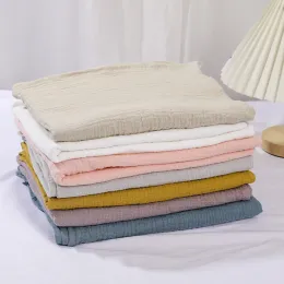 Setler 120x100cm Muslin Kunkuklu Bebek Ürünleri Yumuşak Pamuk Banyo Havlusu Yenidoğan battaniyeleri Bebek Aksesuarları Gezazı Ekose Manta Bebe Bedding