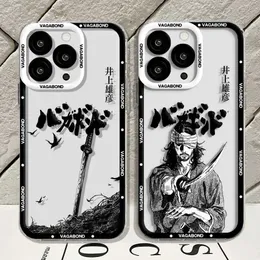 Cell Phone Bumpers Vagabond Manga Phone Case For iPhone 15 14 13 12 Mini 11 Pro Max X XR XS 6 7 8 SE 2020 Plus Soft Silicone Transparent Cover Y240423