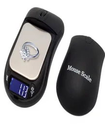 Kształt myszy Skale kuchenne 200G 001G 500G 01G Digital Jewelry Car Key Waging Scaghing for Carat Diamond Lab Gram Precision3717685