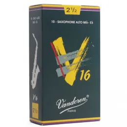 Saxophone France Vandoren v16 Alto Sax Treeds Коробка с 10 частями / саксофоном Alto eb Reeds 2.5#, 3#,