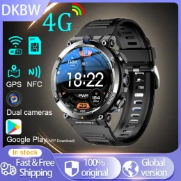 Steuerung 4G LTE Android SmartWatch 1.39 "GPS Dual Camera WiFi SIM NFC Rugged 16grom Google Play App Download IP67 MEN Women Smart Watch