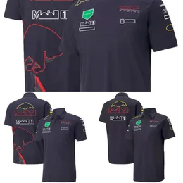 新しい新しいF1フォーミュラ1チームサマーショートスリーブカスタムレーシングファンプラスサイズクイックドライ通気Tシャツ2022