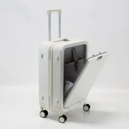 Przenoszenie 20 „22” 24 cali 26 cali Nowa walizka podróżna Frontopening Passwasowe hasło Rolling Bagage Wateling Trolley Case Targing na bagaż