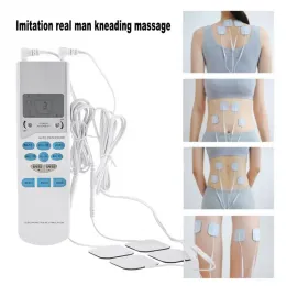 Massagegeräte Elektrische Massage Aufkleber tragbarer Handheld Elektronischer Impulsmassagebodus Körper entspannen Schmerz lindern LCD Digitale Körpermassagestimulator
