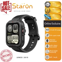 Контроль Starun Ids01 Sport Sport военные умные часы для мужчин женщин Bluetooth Call Alexa Buildin 5ATM SmartWatch Fitness Tracker