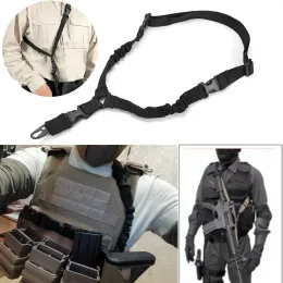 Accessoires Taktische Eins -Punkt -Schlinge Bungee -Gewehr -Waffenschleuder mit QD Arma Aisoft Jagd auf Lager HK416 RSA Mount