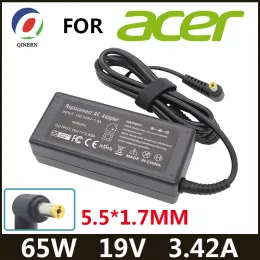 Laddare 19V 3.42A 65W 5.5*1,7 mm AC Laptop Charger Adapter för Acer Aspire 5315 5630 5735 5920 5535 5738 6920 6530G 7739Z Strömförsörjning