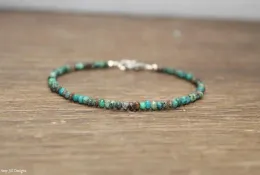 Fios Chrysocolla Bracelet, miçangas, empilhamento, jóias de crisocola, jóias de pedras preciosas