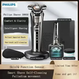 Shavers Philips S8850 Configurazione della configurazione di ricarica di carico di pulizia maschile smart smart originale shaver honeycomb shaver