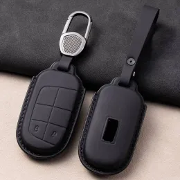 Car Key Cover for Jeep Dodge Ram Journey Charger Challenger Grand Cherokee Renegade Chrysler Shell Case Workmanship like silk