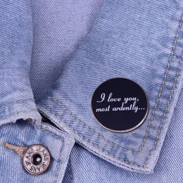 Libro in smalto per pin romantico Story Film Bloches badge badge creative Personlity Pin Accessori regalo per i fan S2