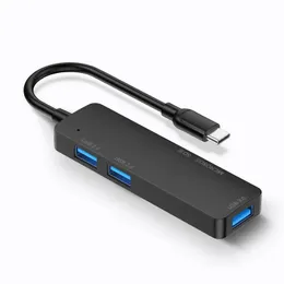 4-Port-USB-Hub 3.0 Ultra Slim Data Hub Typ-C-Hub für MacBook, Mac Pro/Mini, IMAC, Surface Pro, XPS, Notebook-PC, USBC-Hub