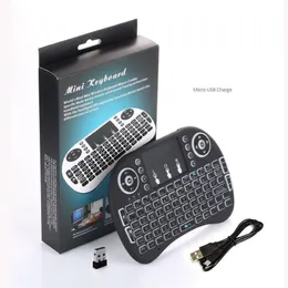 Mini RII Teclado sem fio i8 2 4G Inglês Air Mouse Teclado Remoto Control Touchpad Para Smart Android TV Box Notebook Tablet PC203S