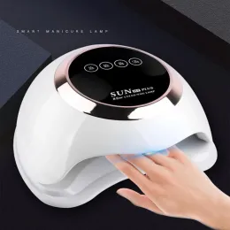 Kits lâmpada de unha dupla leve exibição digital Infravermelho Sensor inteligente LED UV Manicure Infraved Hine adequado para a arte das unhas