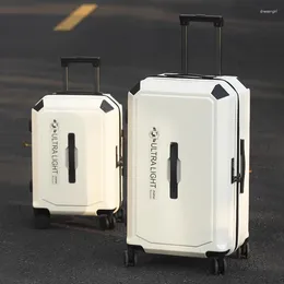 Resväskor resväska stor kapacitet vagn kvinnlig 20/26/28 "tum rullande spinnhjul bagage manlig lösenord student resväska