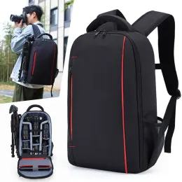 Çantalar Profesyonel Largecapity Kamera Çantası Su Geçirmez Naylon Giyim Canon, Nikon, Sony, Fuji için Sırt Çantası