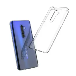 Mobiltelefonfodral enkel mjuk tydlig telefonfodral för oppo reno 2 z f 2z 2f coque funna reno2 pro transparent silikon tunna vänner par tpu 240423