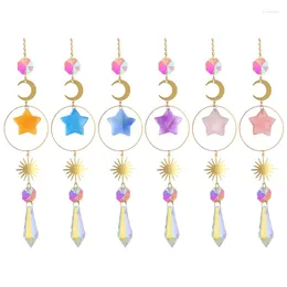 Figurine decorative Moon sospeso Materiale Rainbow Finestra Suncatchers Decorazioni da giardino Regalo per goccia