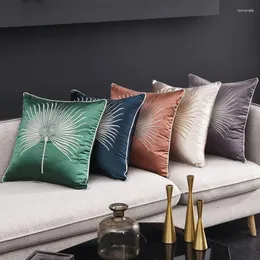 Travesseiro simples sofá moderno lance travesseiros de volta à beira da cama Europa sala de estar de luxo cintura 50x50cm