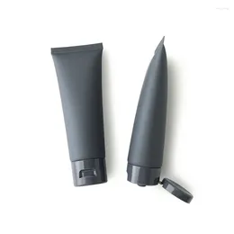 Storage Bottles Wholesale Empty 80ml Plastic Squeeze Frosted Grey Cosmetics Cream Lotion 80g Facial Cleanser Tube