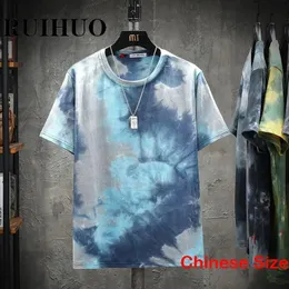 Krawatten-Dye Casual Funny T-Shirt für Männer Kleidung Korean Streetwear in T-Shirts für Manngröße 5xl 2024 Sommerangebote 240423
