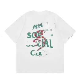 Designer T -Shirt Mode Anti T -Shirts Social Club Top Classic Muster Print Dekoration High Street Round Neck Kurzarm Tshirt