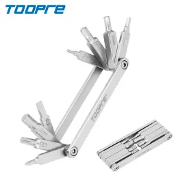 أدوات Toopre Mountain Bicycle Tools مجموعة أدوات إصلاح الدراجات الدراجة مجموعة Hex Spoke Wrench Mountain Cycle Screciver Tool 16 in 1