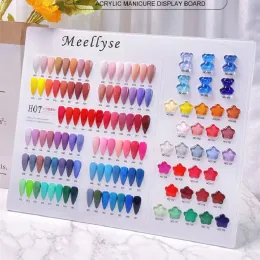 إطارات جديدة للترقية Acrylic Nail Art Display Board 36/48/60/80/96/120/160/168 Color