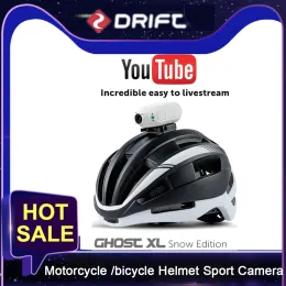 Câmeras Drift Ghost XL Motocicleta Capacete de Capacete de Câmera de Câmera de Câmera de Vídeo Cam HD 1080p WiFi IPX7 Impervenção de 9 horas Cam