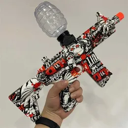 Gun Toys M416 Electric Gel Ball Toy Gun High-Speed ​​Burst Orange Plug and Bottle Magazine för utomhus Interaktivt förälder-barn Gamesl24424