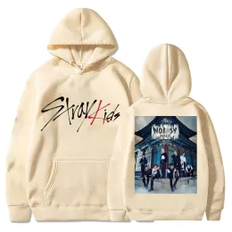 Sweatshirts Stray Kids Maniac Hoodies Skz Dünya Tur Hoodie Sweatshirts Kpop Hoodies Erkekler Kadınlar Y2K Sudaderas Giysileri Sokak Giyim Kadınları