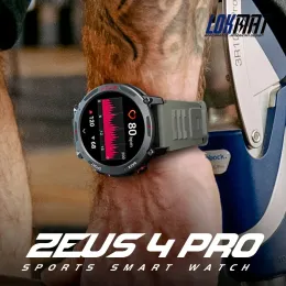 Zegarki Lokmat Zeus 4 Pro Smart Watch 5Amt Waterproof Health Sports Monitorowanie Smart Powiadomienie Mężczyźni kompatybilne z Android iOS