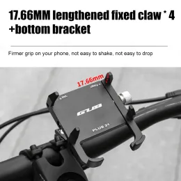 Aksesuarlar GUB artı 21 Motosiklet Bike Telefon Tutucu Alüminyum Alaşım Cep Telefon Montaj Tutucu Dönebilir 22.231.8mm gidon için ayarlanabilir