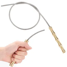 Ferramentas Tactical Brass the Whip Portable Whip Emergency SelfDefense Tools Men Woman Defense Arma para Camping de sobrevivência ao ar livre