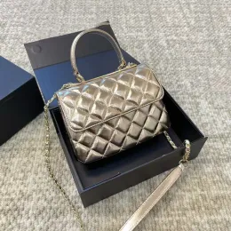 Designer de qualidade de alta qualidade Bolsa de correia de bolsa de luxo designer de luxo de couro real bolsa xadrez de ombros
