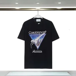 CASA BLANCE SHIRT TENNIS CLUB TシャツメンズデザイナーカサブランカシャツカジュアルティーカサカシャツKleidung Street S-3XL夏のホワイトブラックブルー服1478