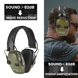 Skydd 1/2st Electronic Damper Sports Shooting Earmuff Sports Shooting Outdoor Antinoise Headset för Howard Leight Impact Sports