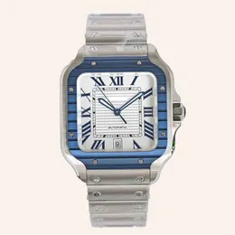 Watch Watch Luxury Men Square Automatic Automatic Stains Steel Classic Business Automatic Watches Watches Relojes Para Hombres