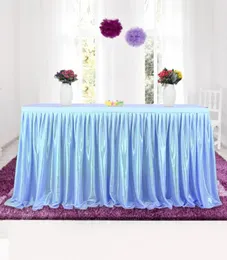 2018 Nuovo Tulle Tuttu Skirt Table Table Stove per le feste per matrimoni Decorazione per la casa Tavolo da matrimonio Schema 3 Colori7620664