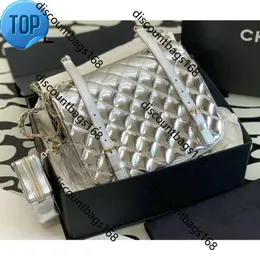 Shoulder Bag Chain Handbag Designer Woman Silver Patent Leather Crossbody Bags Card the Pentagram Wallet Luxury Tote Purs