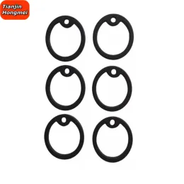 Taggar 4/10st Dog Tag Silencers Silicone Black Antilost Tag Dog Tag for Man Silencer Rubber Tag