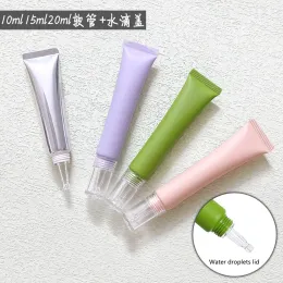 병 도매 10/15/20ml 빈 공간 화장품 소프트 호스 컨테이너, 스퀴즈 튜브 에센스 오일 히알루 론산 스톡 젤 드로퍼 병