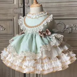 Shirts Baby Girl Wedding Kids Abito da festa per bambino 1 ANNI Birthday Proma Vestidos Baby Girl Girl Infant Princess Lace Tutu Dress