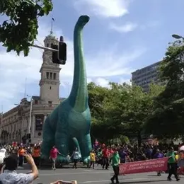 10mh (33 Fuß) mit Gebläse im Freien im Freien riesige aufblasbare Brachiosaurus Dinosaurier für Werbung, Promotion Dino, Riesendrachentier