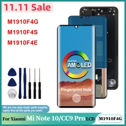 Ekrany AMOLED LCD dla Xiaomi Mi Note 10 LCD Digitizer Zespół Digitizer dla Xiaomi Mi CC9 Pro Display Mi Note 10 Pro LCD Touch Screen