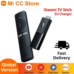 Gimbals Global Sürüm Xiaomi Mi TV Stick Android TV 9.0 HDR 1080P 1GB RAM 8GB ROM Taşınabilir Mini TV Dongle Wifi Google Assistant