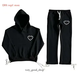 Mens Tracksuit carsicko sportkläder set designer vinterkläder svart high street män kvinnor mode streetwear hoodies långa byxor 3648