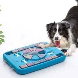 Dog puzzle giocattoli lento alimentatore interattivo Aumenta il distributore di cibo per cucciolo cucciolo che mangia lentamente il gioco di addestramento per cani da gatti per animali domestici ciotola