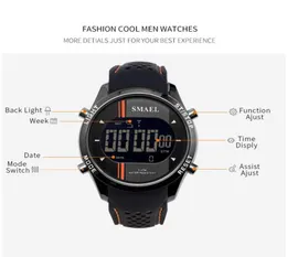 2020 Цифровые наручные часы Силиконовые Smael Watch Men Men Waterproste Sport Sports Smart Watch Running Fashion Cool Electronic Watches Man 13050601