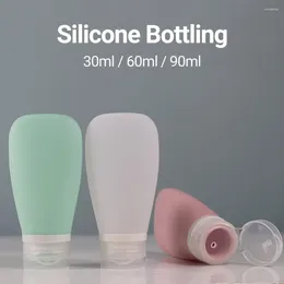 Garrafas de armazenamento prático Creme de rosto Mini tamanho de silicone limpador de silicone à prova de vazamentos de vazamento para casa